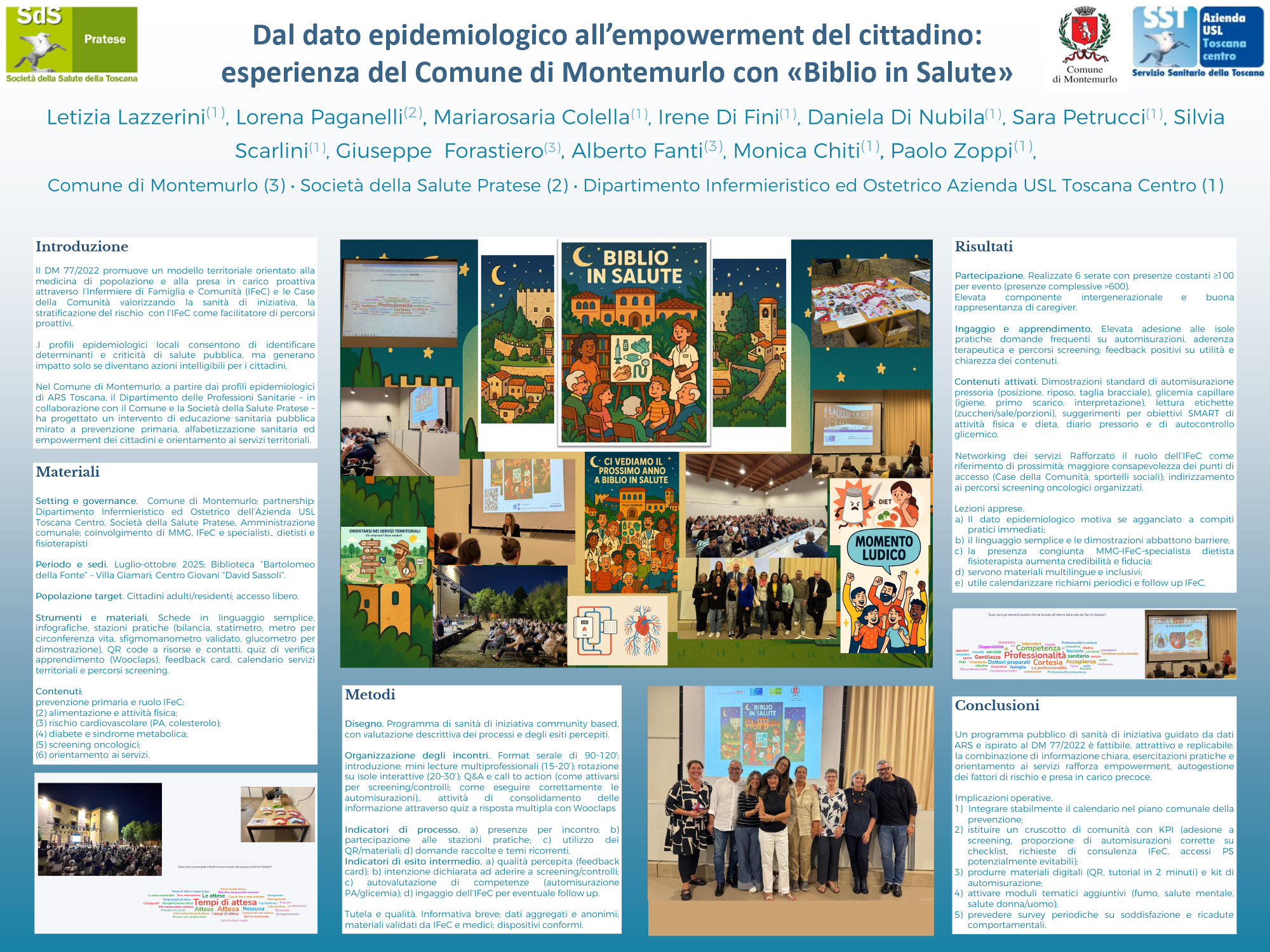 Dal dato epidemiologico all’empowerment del cittadino: esperienza del Comune di Montemurlo con «Biblio in Salute»