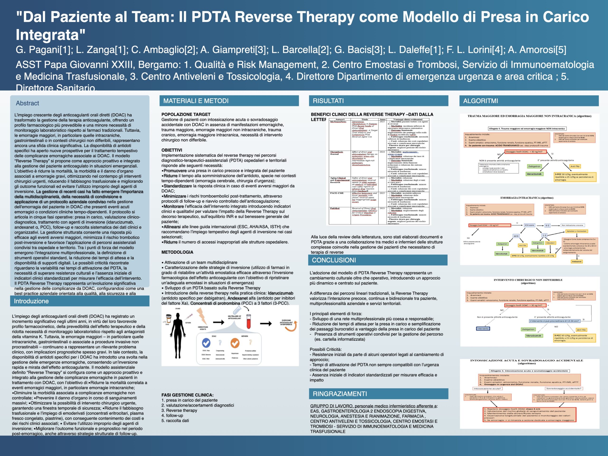 "Dal Paziente al Team: Il PDTA Reverse Therapy come Modello di Presa in Carico Integrata"