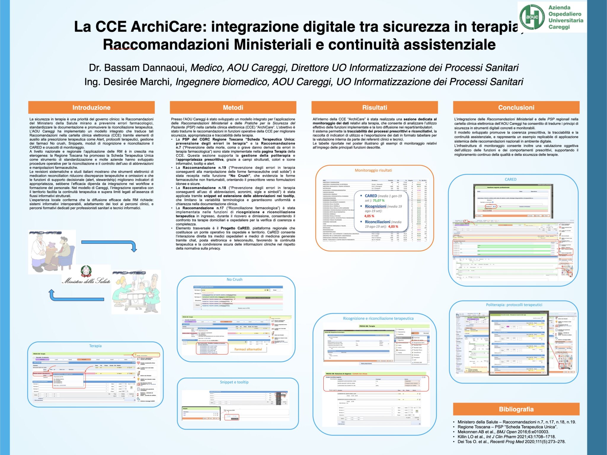 La CCE ArchiCare: integrazione digitale tra sicurezza in terapia, Raccomandazioni Ministeriali e continuità assistenziale