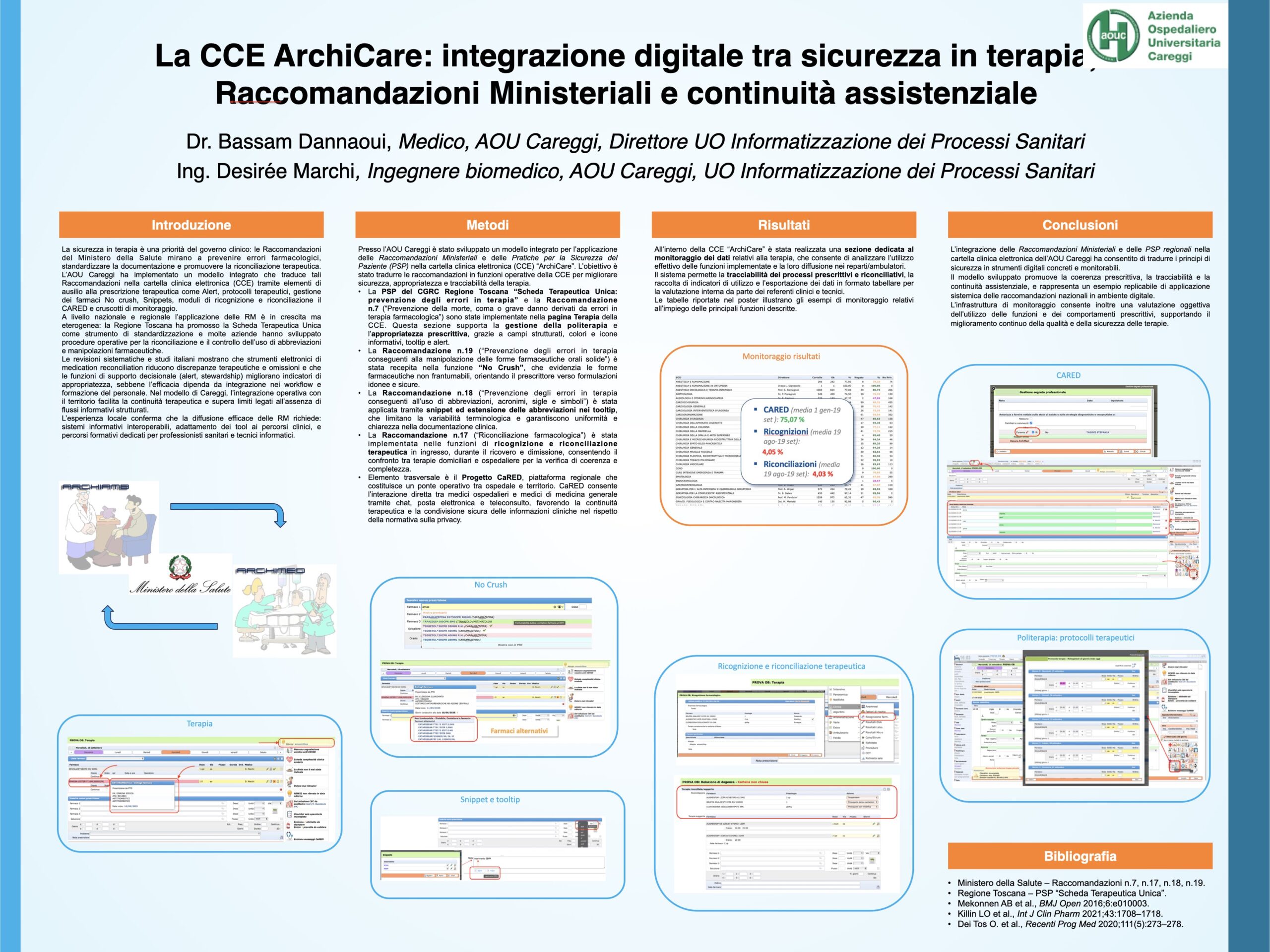 La CCE ArchiCare: integrazione digitale tra sicurezza in terapia, Raccomandazioni Ministeriali e continuità assistenziale