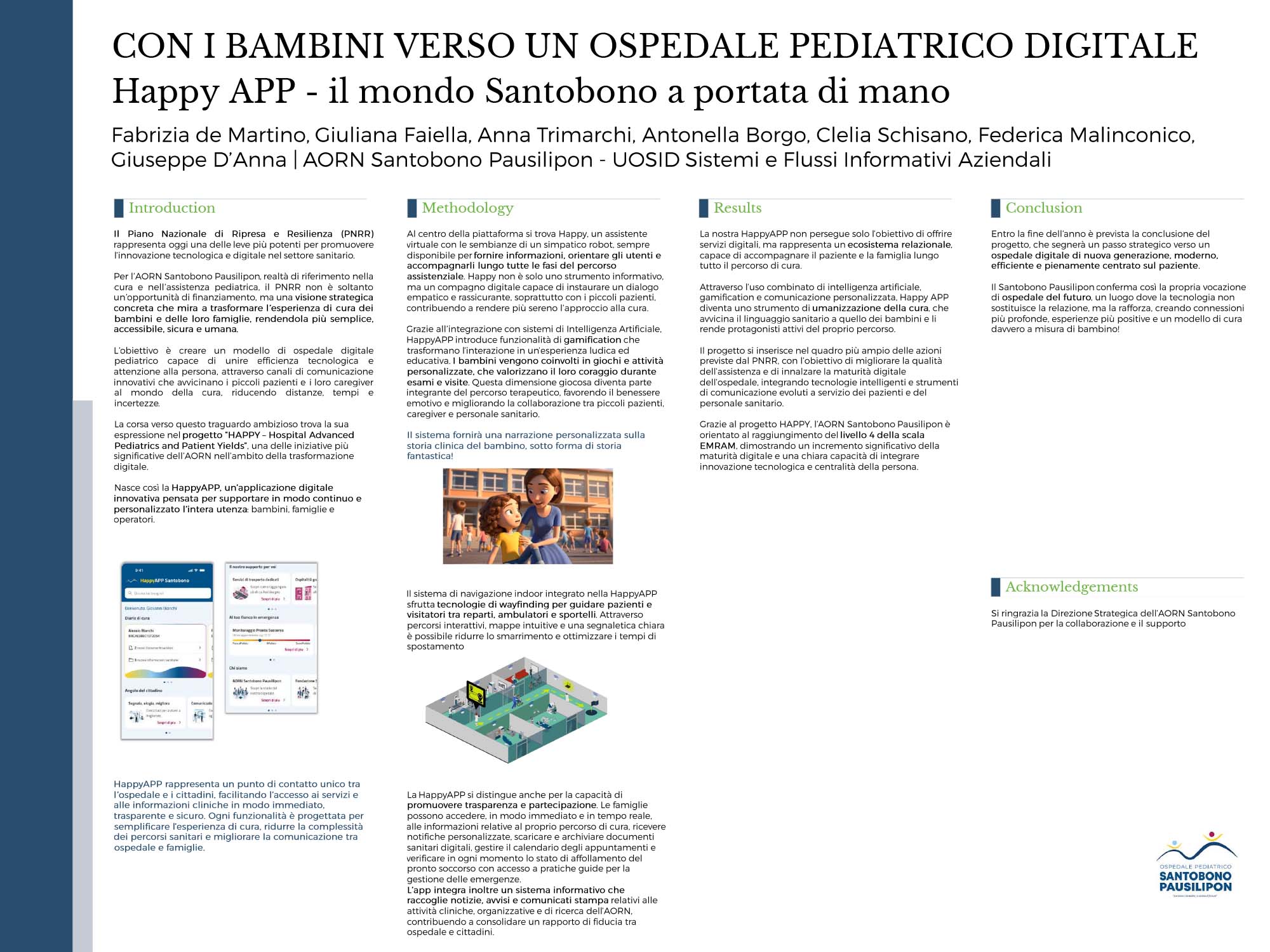 CON I BAMBINI VERSO UN OSPEDALE PEDIATRICO DIGITALE Happy APP - il mondo Santobono a portata di mano