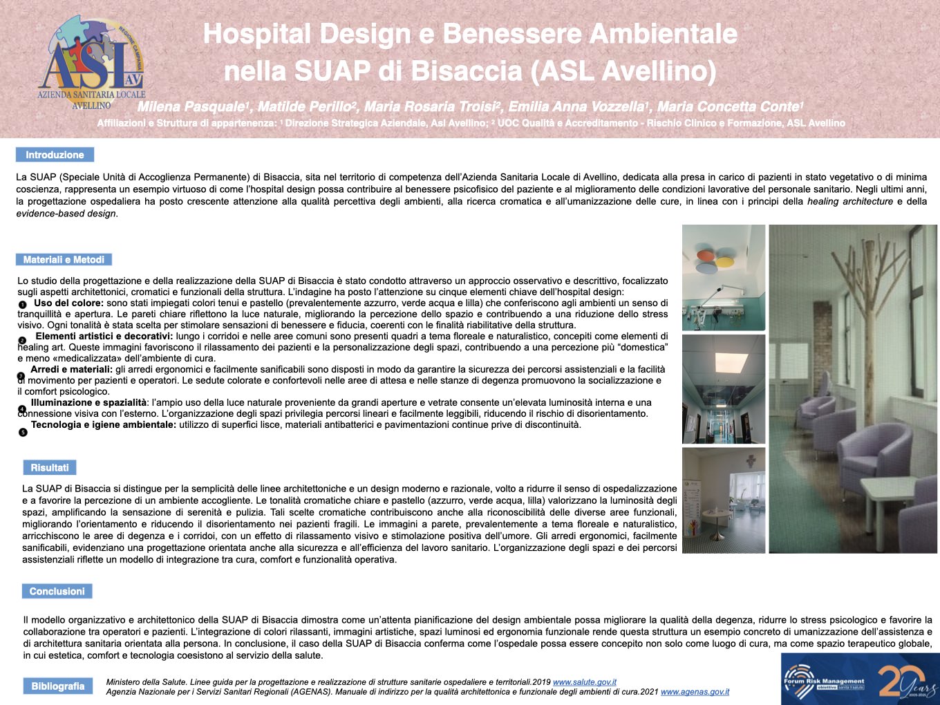 Hospital Design e Benessere Ambientale nella SUAP di Bisaccia (ASL Avellino)  