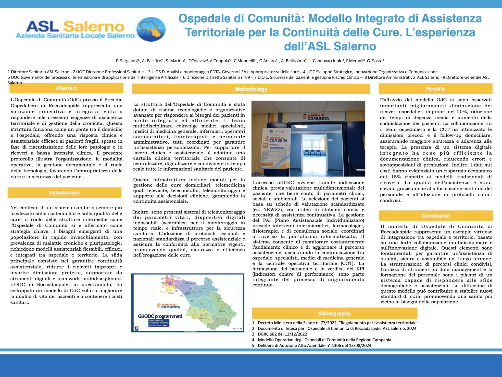 Ospedale di Comunità: Modello Integrato di Assistenza Territoriale per la Continuità delle Cure. L’esperienza dell’ASL Salerno