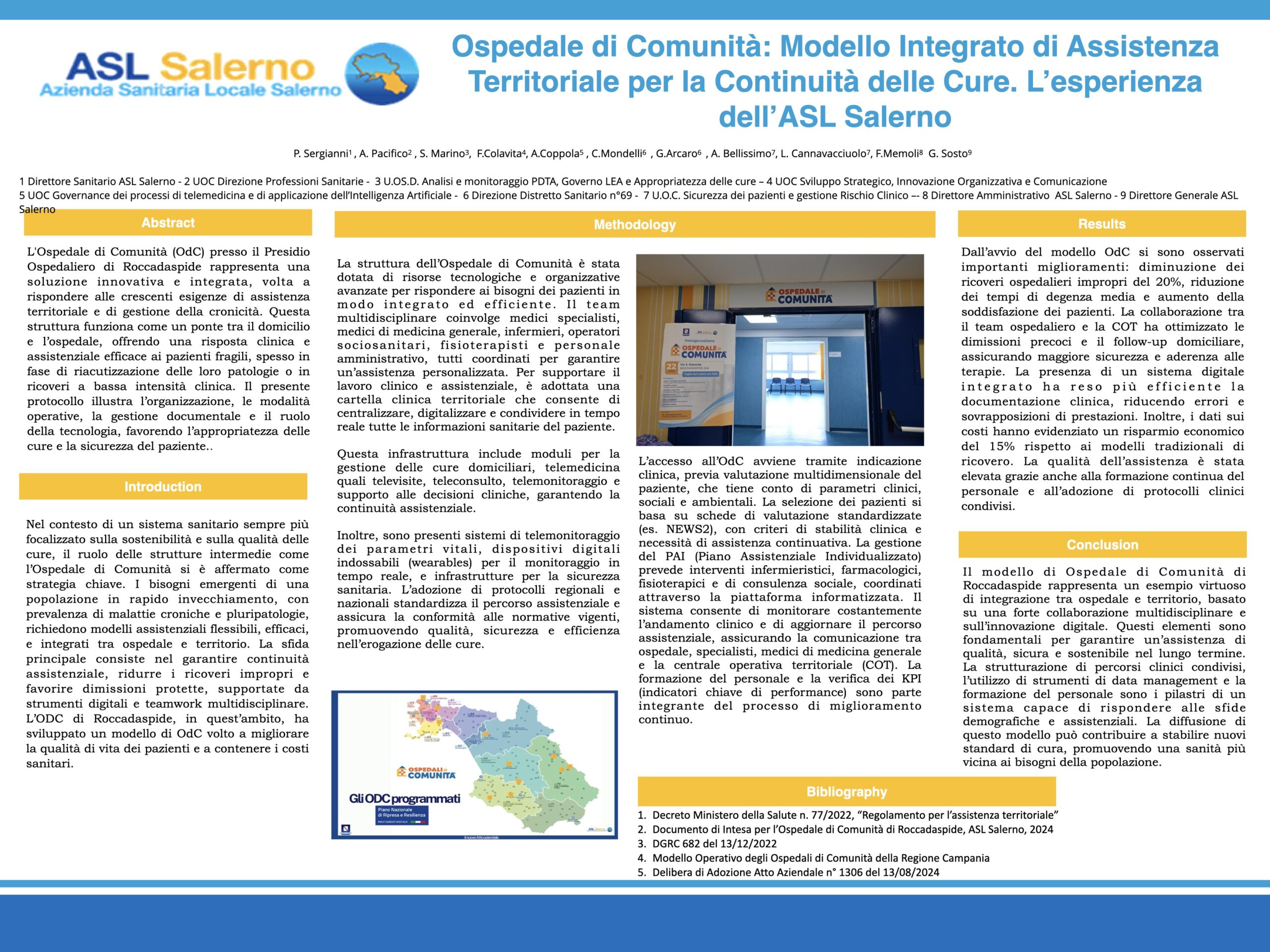Ospedale di Comunità: Modello Integrato di Assistenza Territoriale per la Continuità delle Cure. L’esperienza dell’ASL Salerno