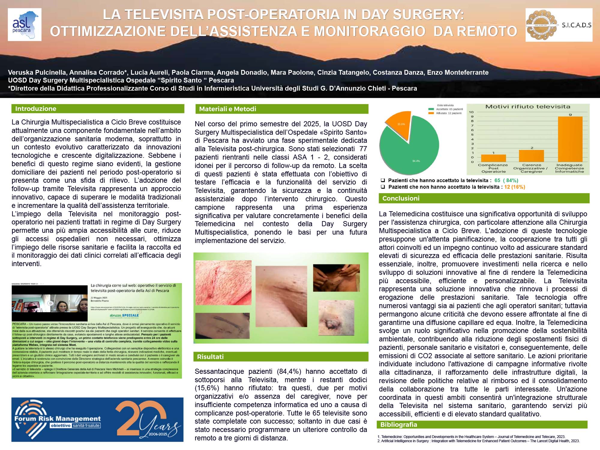 LA TELEVISITA POST-OPERATORIA IN DAY SURGERY: OTTIMIZZAZIONE DELL’ASSISTENZA E MONITORAGGIO DA REMOTO