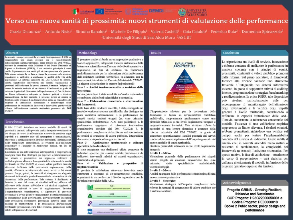 Verso una nuova sanità di prossimità: nuovi strumenti di valutazione delle performance