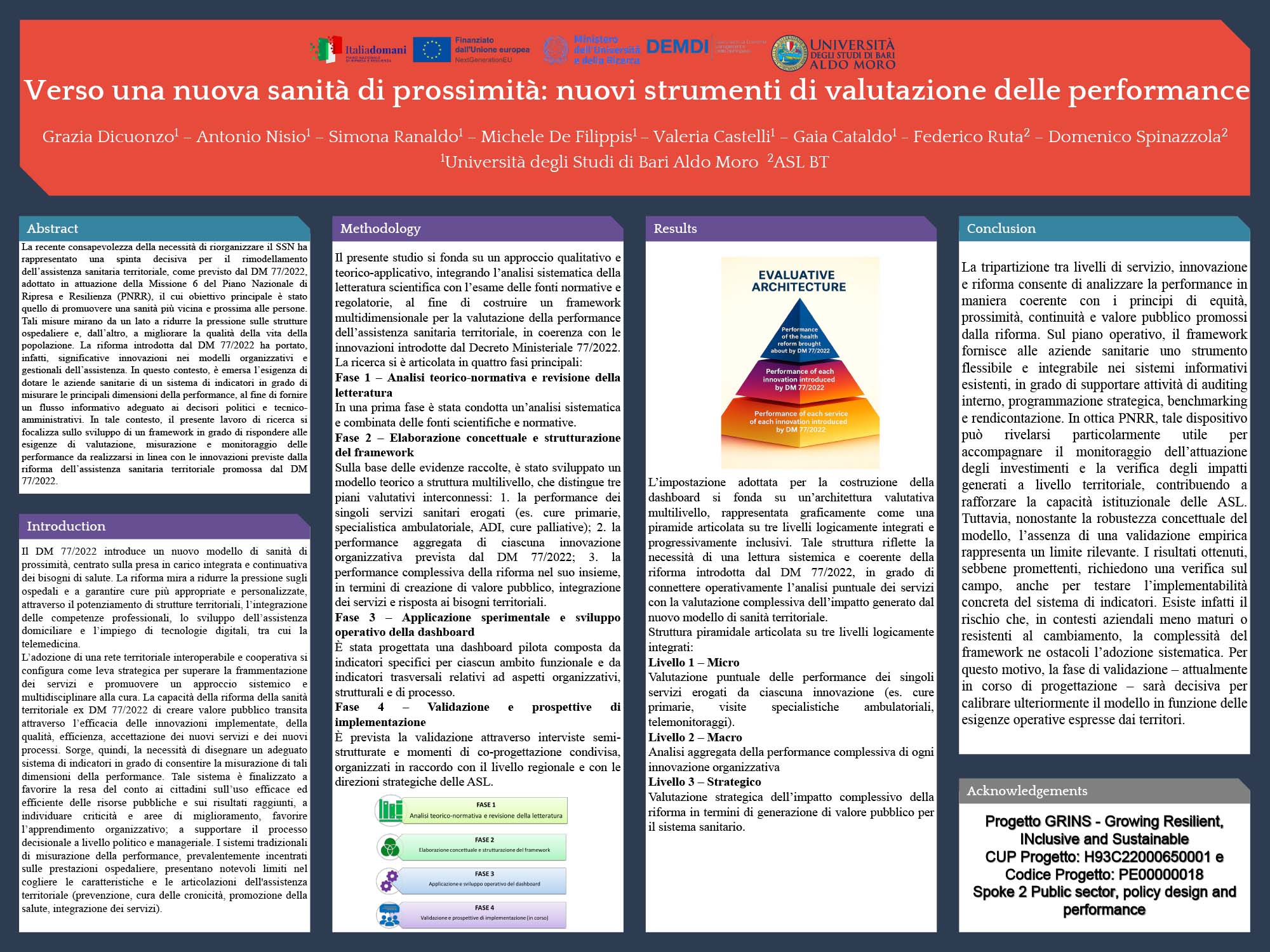 Verso una nuova sanità di prossimità: nuovi strumenti di valutazione delle performance