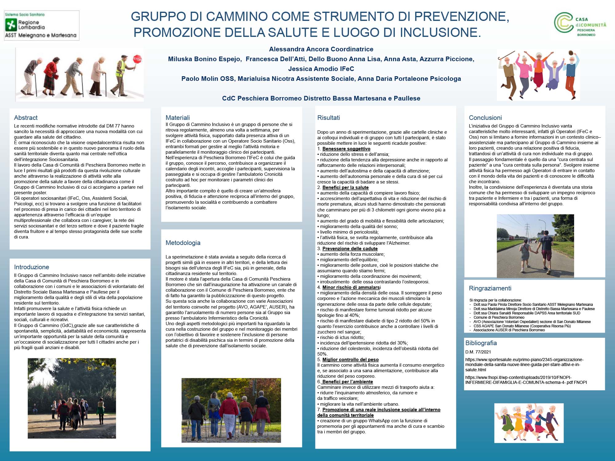 GRUPPO DI CAMMINO COME STRUMENTO DI PREVENZIONE, PROMOZIONE DELLA SALUTE E LUOGO DI INCLUSIONE