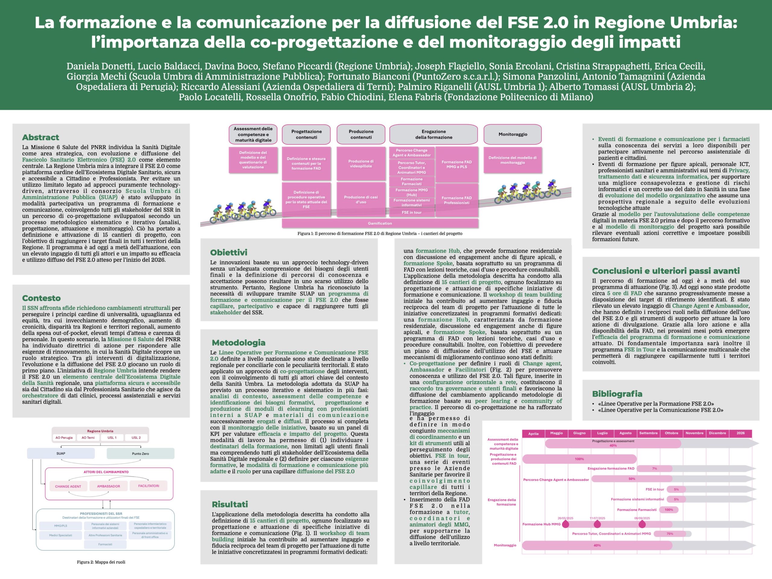 La formazione e la comunicazione per la diffusione del FSE 2.0 in Regione Umbria: l’importanza della co-progettazione e del monitoraggio degli impatti