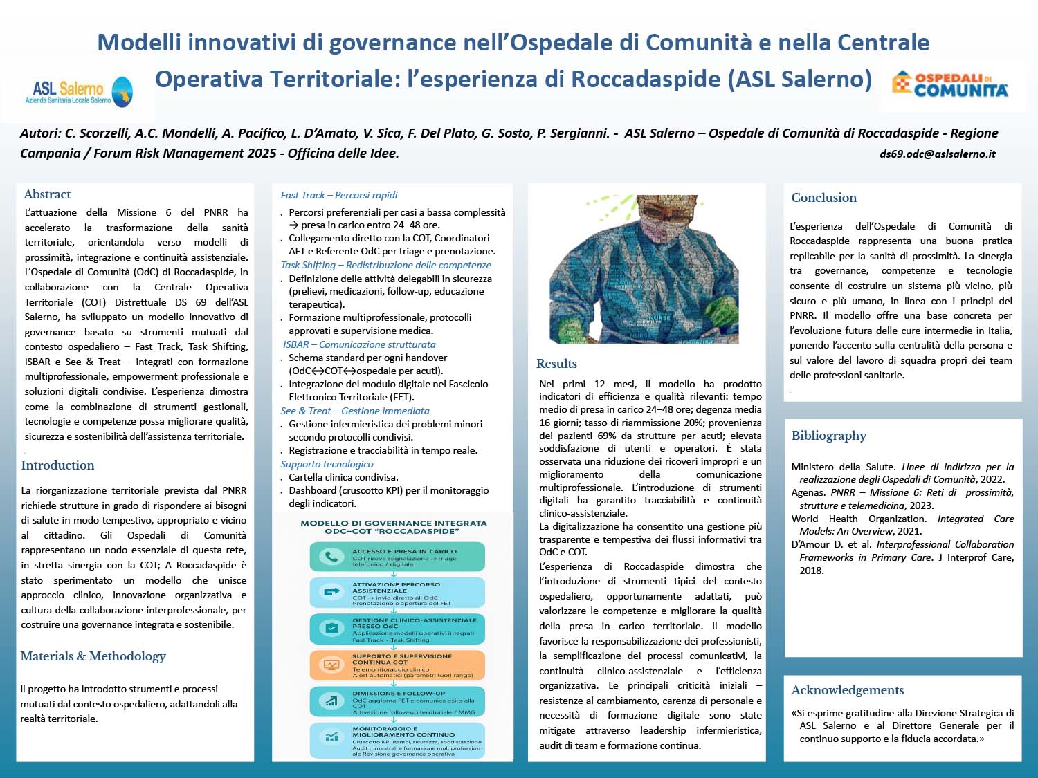 Modelli innovativi di governance nell’Ospedale di Comunità e nella Centrale OperativaTerritoriale: l’esperienza di Roccadaspide (ASL Salerno).