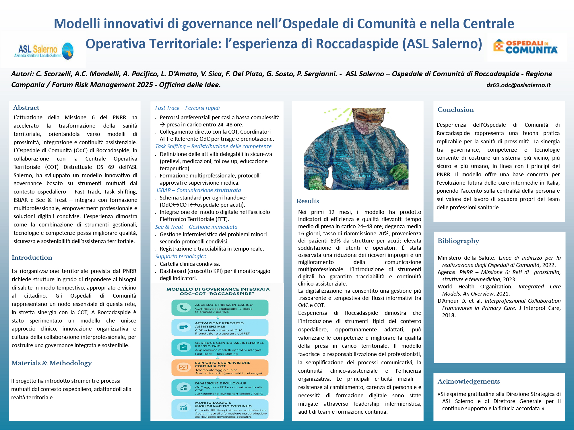 Modelli innovativi di governance nell’Ospedale di Comunità e nella Centrale Operativa Territoriale: l’esperienza di Roccadaspide (ASL Salerno)