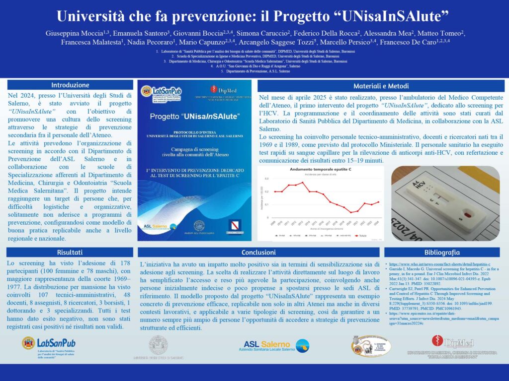 Università che fa prevenzione: il Progetto “UNisaInSAlute”