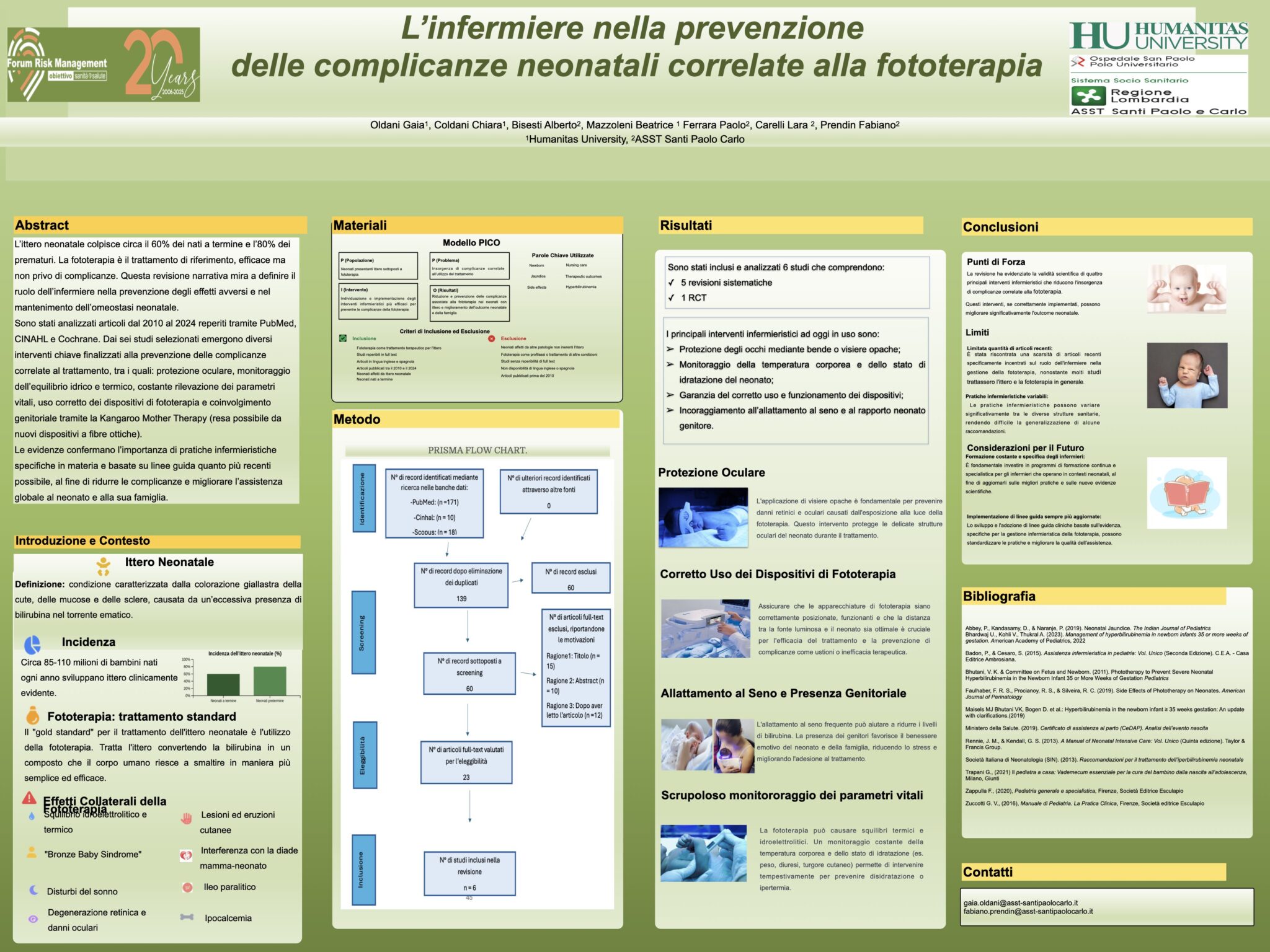 L’infermiere nella prevenzione delle complicanze neonatali correlate alla fototerapia
