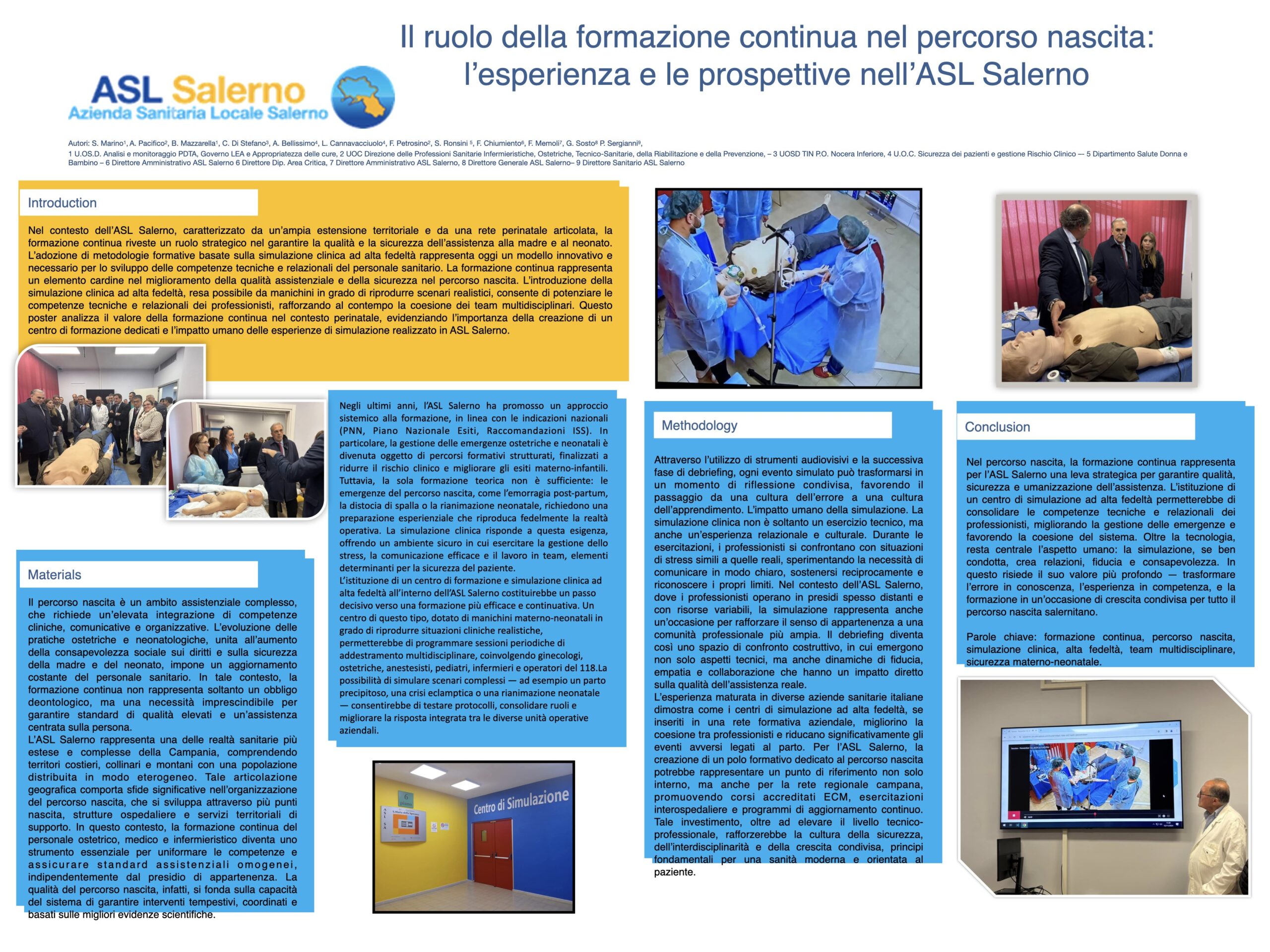 Il ruolo della formazione continua nel percorso nascita: l’esperienza e le prospettive nell’ASL Salerno