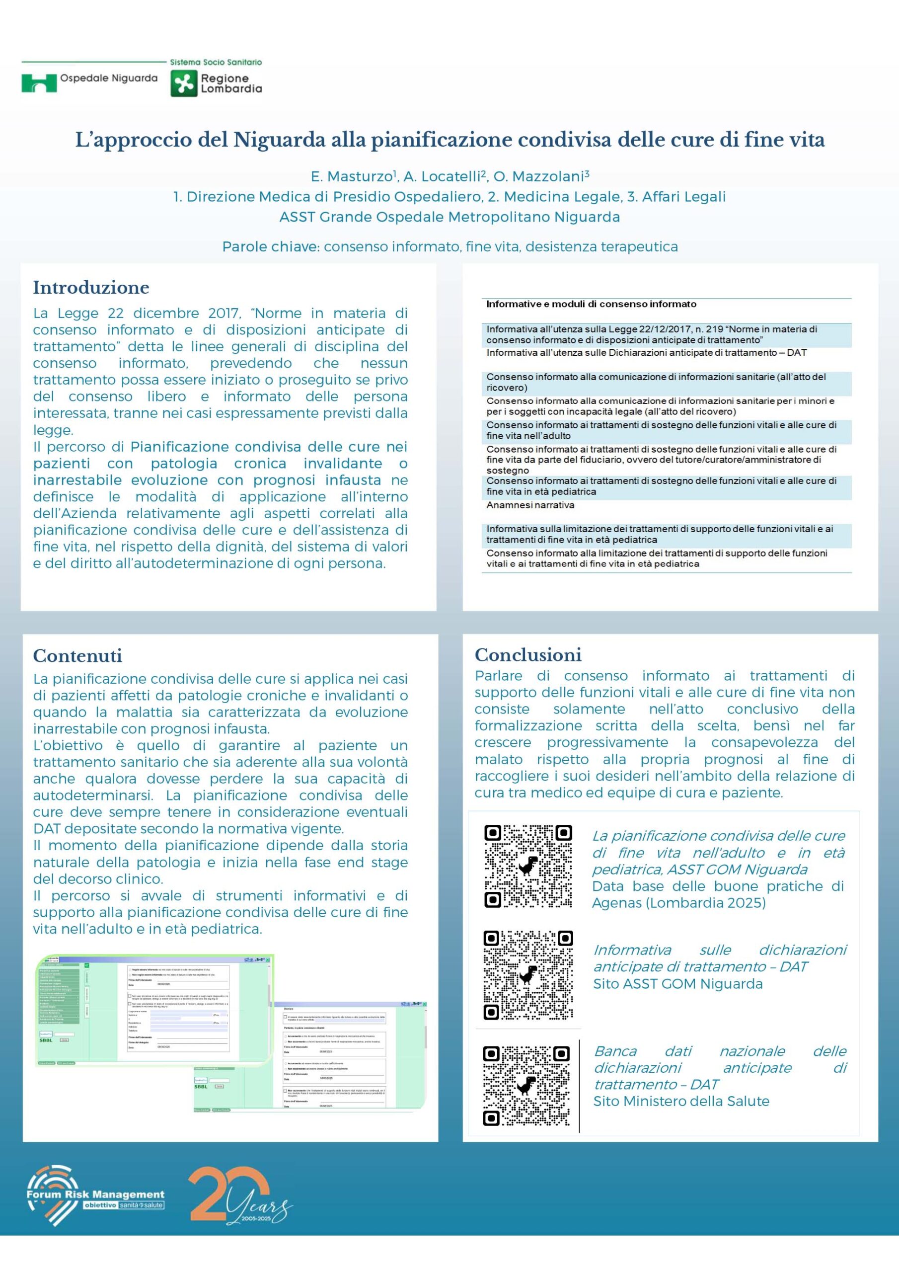 L’approccio del Niguarda alla pianificazione condivisa delle cure di fine vita