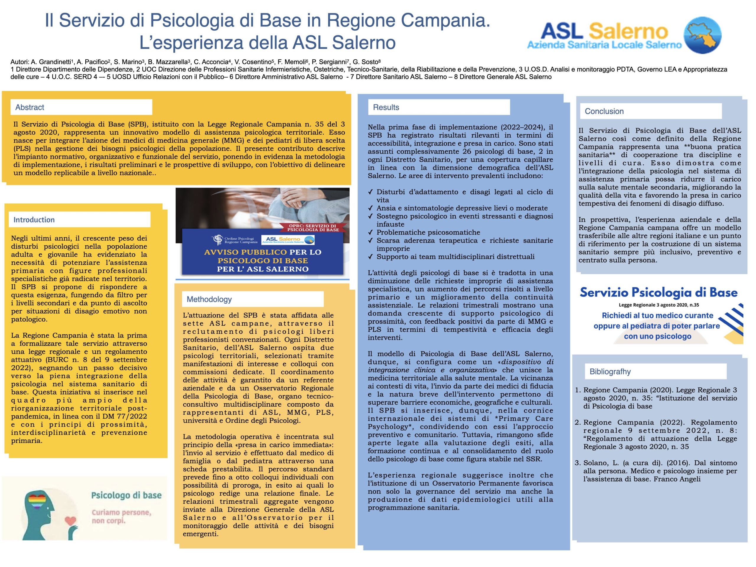 Il Servizio di Psicologia di Base in Regione Campania. L’esperienza della ASL Salerno