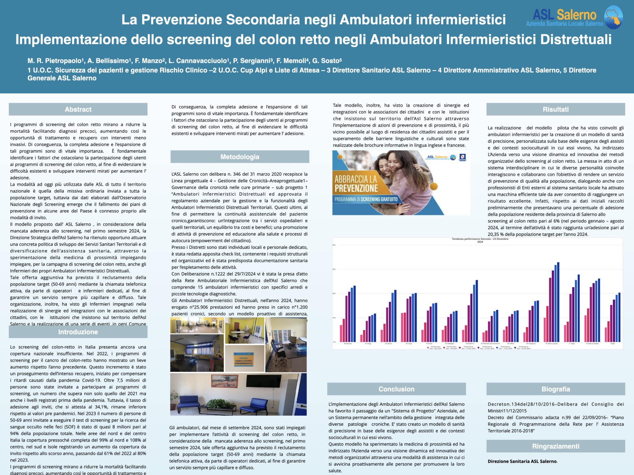 La Prevenzione Secondaria negli Ambulatori infermieristici Implementazione dello screening del colon retto negli Ambulatori Infermieristici Distrettuali
