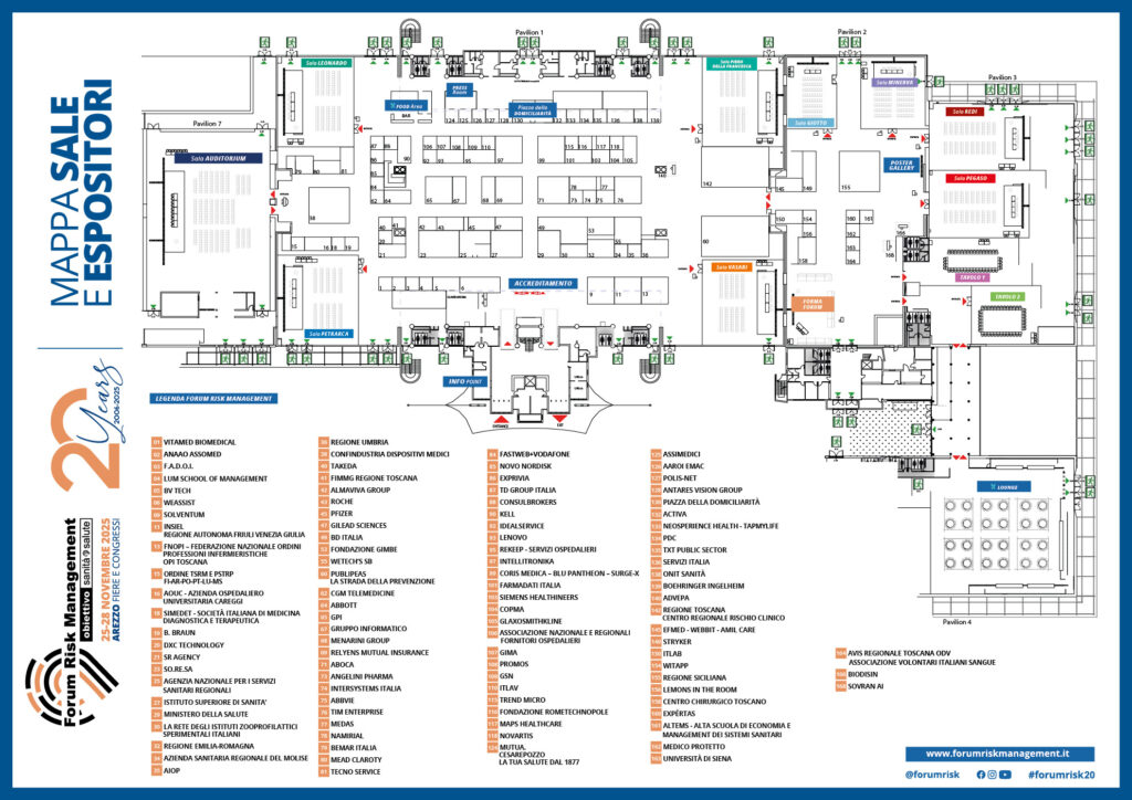 Mappa espositori 2025